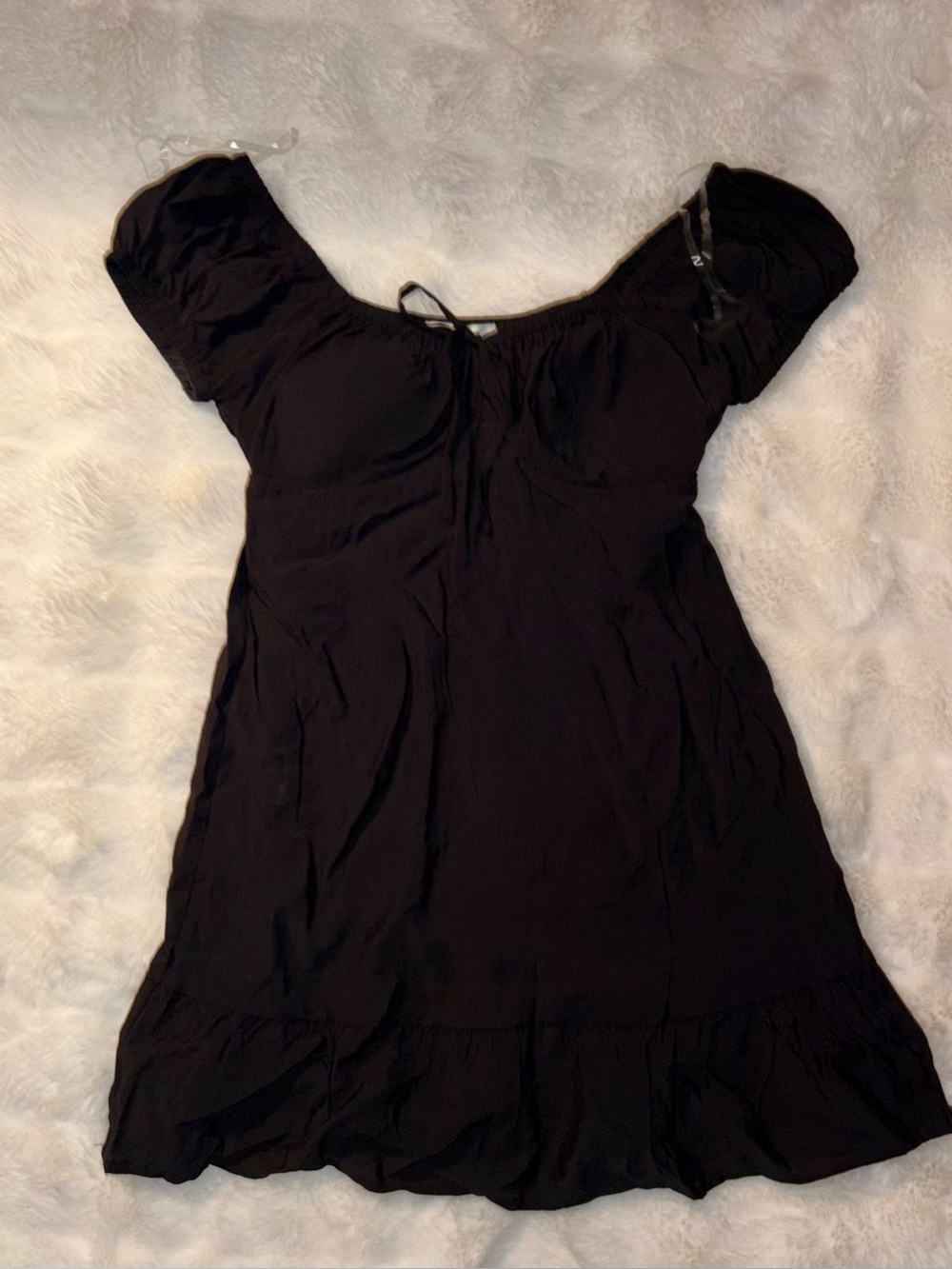 Lily Rose Black Off-Shoulder Mini Dress